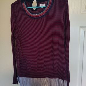 Women's Crown and Ivy Peekaboo Sweater